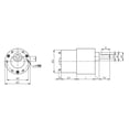 thumbnail image 2 of pitrice 37GB-520 12V DC High Torque Gear Box Micro Speed Reduction Motor 600RPM, 2 of 5