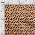 thumbnail image 2 of oneOone Cotton Flex Brown Fabric Geometric Triangle With Chevron Craft Projects Decor Fabric Printed By The Yard 40 Inch Wide, 2 of 4