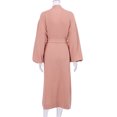 thumbnail image 1 of ziyahi Femmes Printemps Ouverture devant Style Décontracté Vêtements de Nuit Filles Simple Manches Longues Robe de Nuit Maison Tenue de Nuit Pyjama Vêtements Brun P, 1 of 9