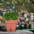 thumbnail image 4 of Thickened Anti Fall Silicone Planter Simple Square Home Office Decoration Succulent Pot, 4 of 4