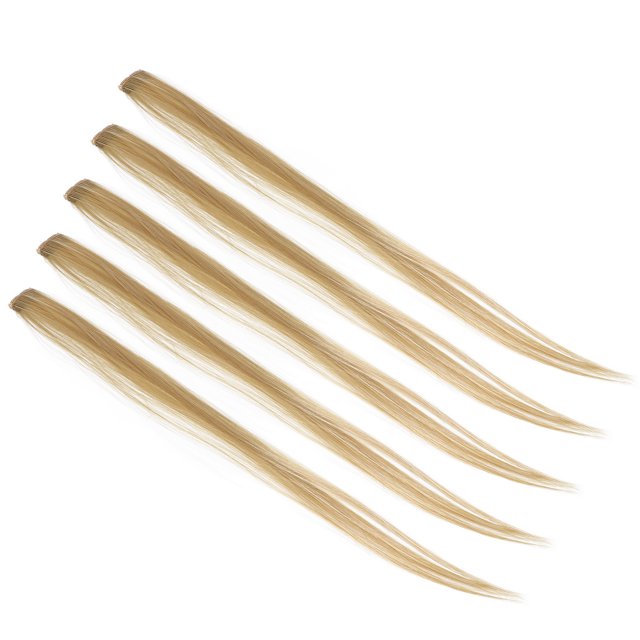 Clip In Hair Extensions, 5pcs 55cm Colored Clip In Hairpiece Hair Extensions For Women High Temperature Synthetic Hair For Party and Cosplay Use