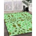 thumbnail image 3 of Ahgly Tapis Rectangulaire Lavable en Machine Intérieur Vert Jade Transitionnel, 2 Pieds x 4 Pieds, 3 of 7