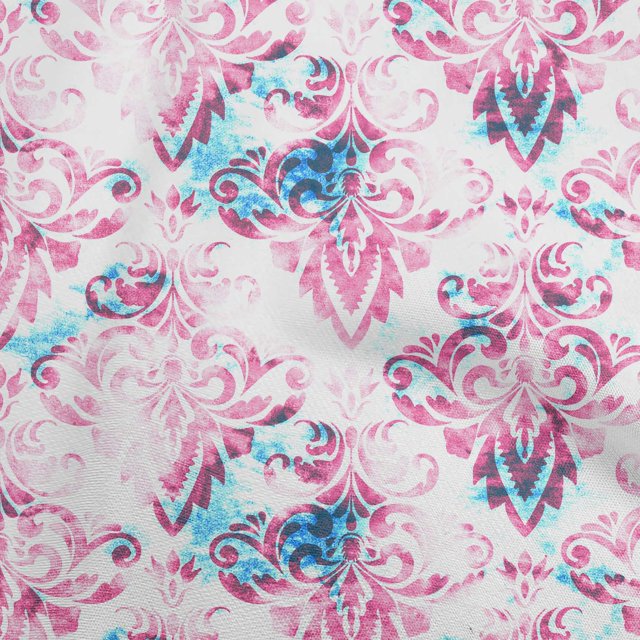 oneOone Viscose Jersey Light Pink Fabric Damask Sewing Craft Projects Fabric Prints By Yard 60 Inch Wide