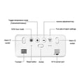 thumbnail image 3 of Large Digital Alarm Clock For Visually Impaired - Big Electric Clock For Bedroom, Jumbo Number Display, Fully Dimmable Brightness Dimmer, Usb Ports,, 3 of 4