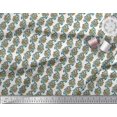 thumbnail image 3 of Soimoi Rayon Fabric Leaves & Floral Block Print Fabric by The Yard 42 Inch Wide, 3 of 4