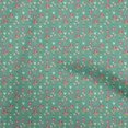 thumbnail image 1 of oneOone Polyester Spandex Sea Green Fabric Floral Craft Projects Decor Fabric Printed By The Yard 56 Inch Wide, 1 of 5