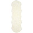 thumbnail image 4 of Safavieh Faux Silky Sheepskin FSS117A Ivory Area Shag Rug (2' x 3'), 4 of 10