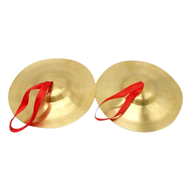 Copper Percussion Set for Music Teaching and Early Education Enlightenment with Stage Grade Brass Material and Three Scale Adjustment 2PCS