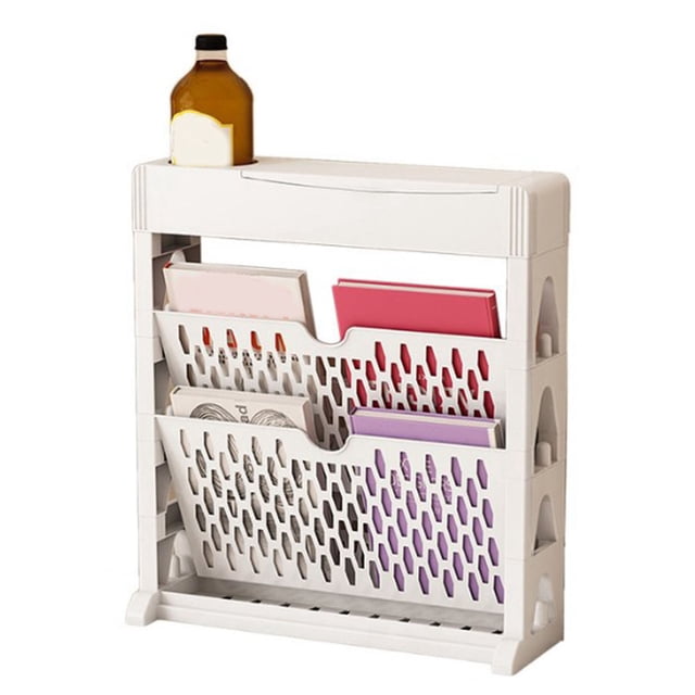 Bookshelf, Multifunctional Book Storage Shelf for Home, Office, School