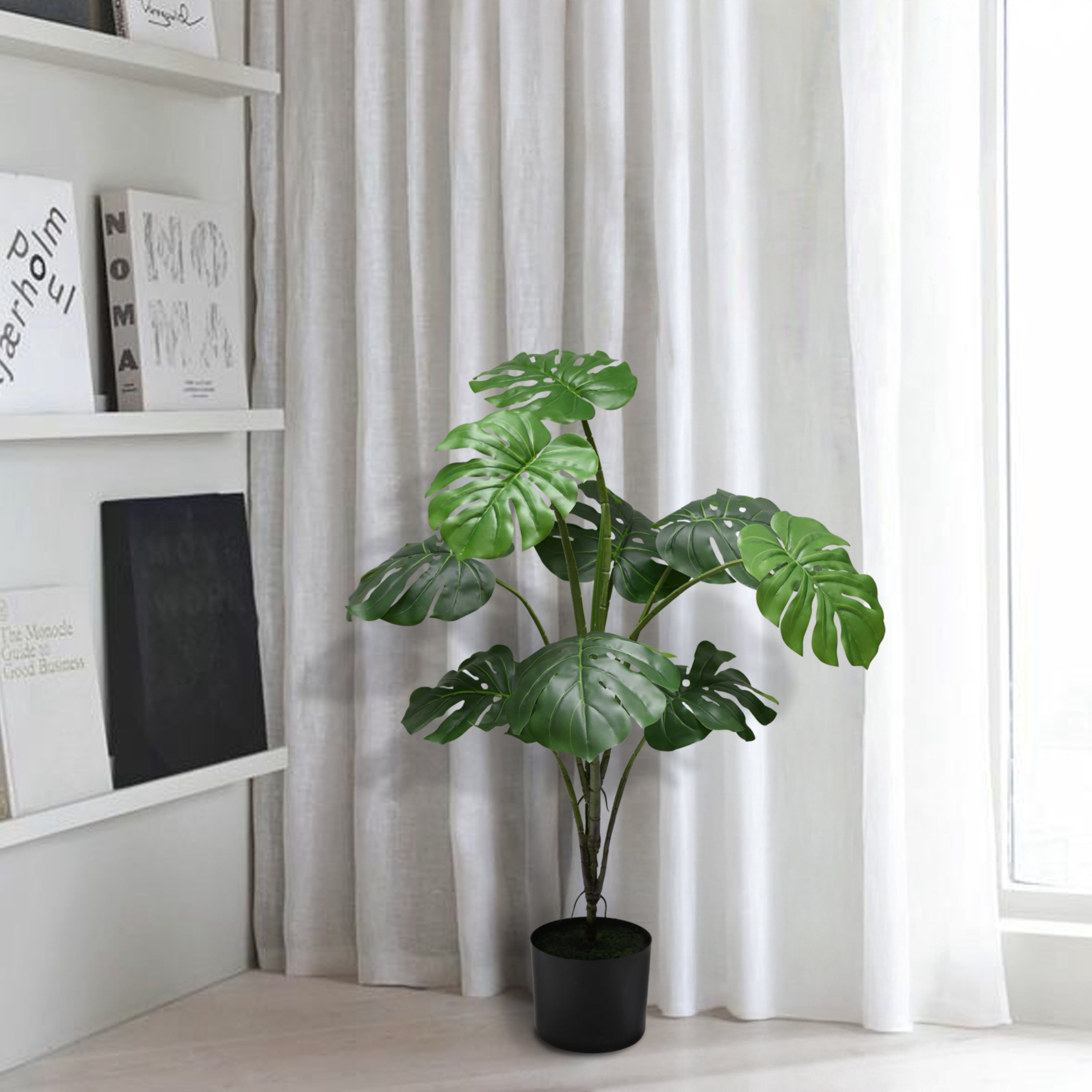 Pot d'arbre artificiel Mainstays monstera