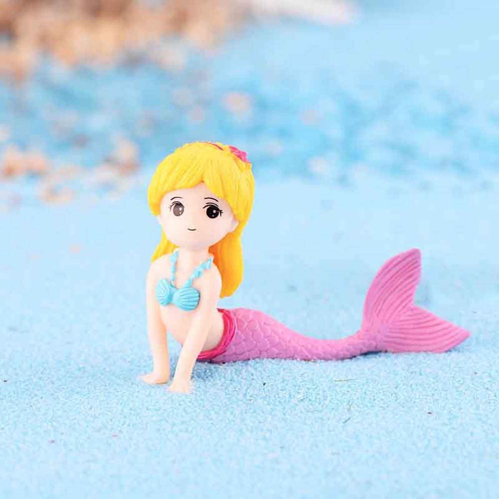 Aquarium Fish Tank Cute Little Mermaid Ornament Aquarium Fish Tank Desk Decoration Accessories Pet Accessories