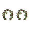 thumbnail image 2 of Wweixi Add Touch Of Beauty With Artificial Rose For Any Occasion Backdrop Arch Flowers Cloth Artificial Flowers Low Maintenance red 2Set, 2 of 6