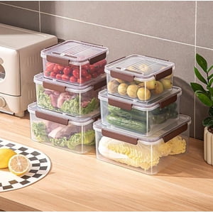 Dvkptbk Transparent Fresh-Keeping Box Timed To Keep Food Fresh with Refrigeration And Microwave Oven