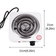 thumbnail image 4 of 1000W Electric Heater Stove Practical Electric Heater Single Burner (US Plug), 4 of 8