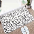 thumbnail image 1 of RYRDWP Thick Striped Memory Foam Bath Rugs, Soft Absorbent Velvet Bathroom Mats, Dots On Underside, Machine Washable Bathmat, Carpet Rug Room Décor For Shower Floor, 1 of 8