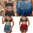 thumbnail image 1 of Langgg Tassel Skirts Must-Have For Dance Parties Making Focus Dance Costumes pink, 1 of 6