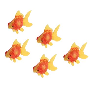 Miangastore 5 Pcs Poissons Artificiels en Plastique Décoratifs Poissons Réalistes pour Fête d'Aquarium Ornement de Paysage d'Aquarium