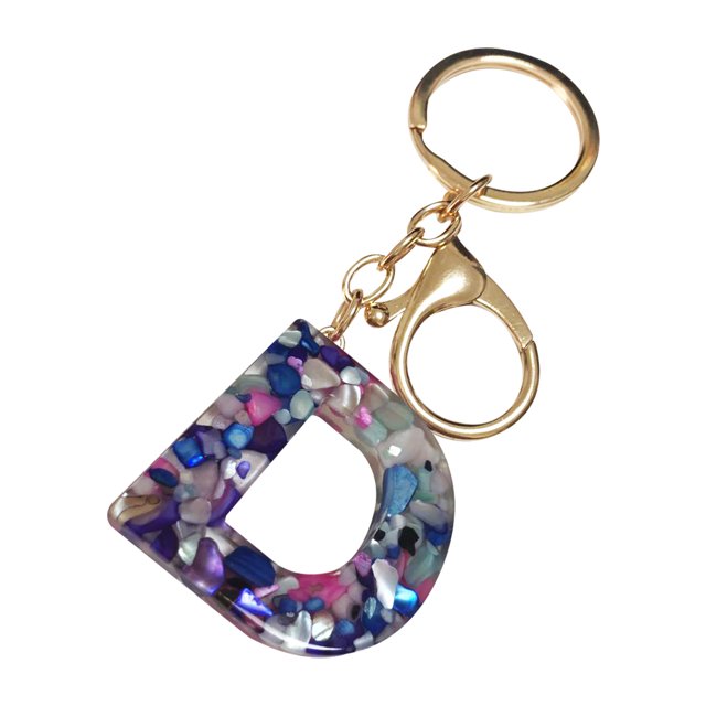 Fridja Mother's Day Custom Creative Keyring Clasp 26 English Letter Pendant Keyring
