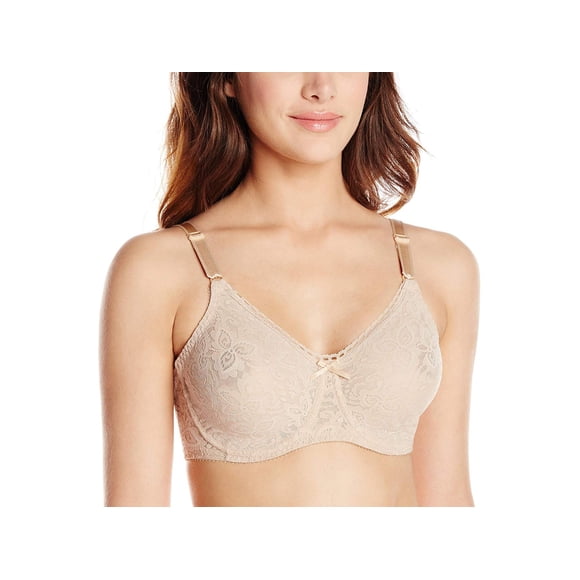 Bali Women's Lace and Smooth Underwire Bra, Nude,36C