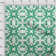 thumbnail image 3 of oneOone Cotton Poplin Green Fabric Asian Block Floral Craft Projects Decor Fabric Printed By The Yard 56 Inch Wide, 3 of 4