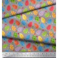 thumbnail image 3 of Soimoi Modal Satin Fabric Egg Easter Printed Fabric 1 Yard 42 Inch Wide, 3 of 3