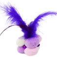 thumbnail image 1 of Bangcool Cat Chew Ball Plush Interactive Soft Cat Feather Ball Kitten Play Ball with Bell, 1 of 10