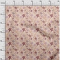 thumbnail image 3 of oneOone Cotton Poplin Dark Beige Fabric Beach Seashell Craft Projects Decor Fabric Printed By The Yard 56 Inch Wide, 3 of 4