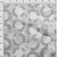 thumbnail image 4 of oneOone Rayon Light Gray Fabric Geometrical Craft Projects Decor Fabric Printed By The Yard 56 Inch Wide, 4 of 4