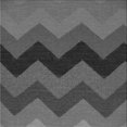 thumbnail image 1 of Ahgly Tapis d'Intérieur Lavable en Machine Carré Transitionnel Gris Platine, 6 Pieds Carré, 1 of 7