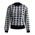 thumbnail image 4 of Qertyioot Chandails à Enfiler pour Femmes, Chandail Mince Décontracté Uni Coupe Ample Chandail Col Rond, 4 of 6