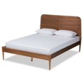 thumbnail image 1 of Baxton Studio Kassidy Walnut Brown Finished Wood Full Size Platform Bed, 1 of 11