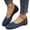 Navy, variant on SMihono Sandals Womens Summer Plus Size Women Mesh Surface Casual Shoes Shallow Mouth Easy To Wear Off Flat Shoes Comfortable Sandals Slipper On Clearance