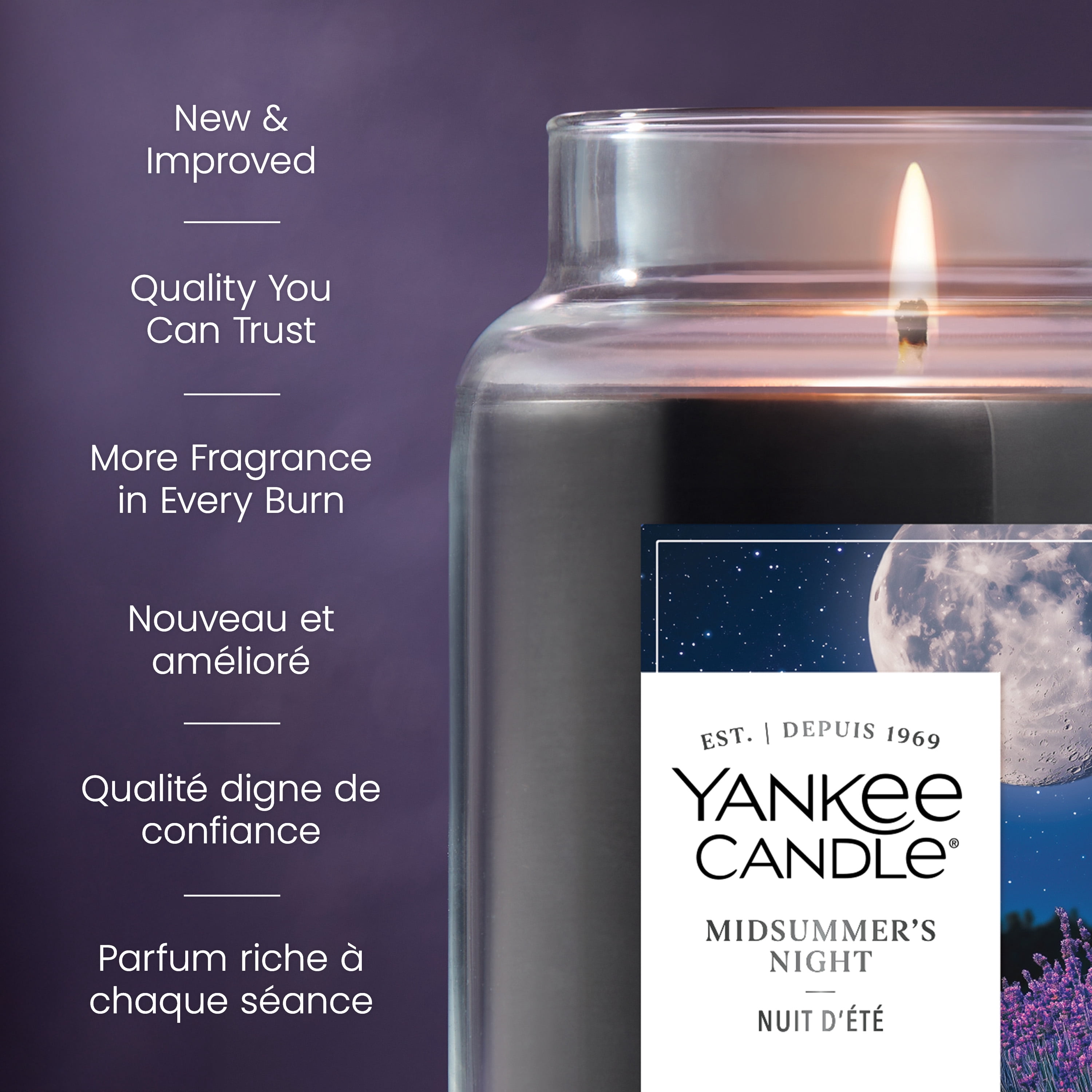 Yankee Candle Scented Candle, MidSummer's Night, 22 oz Original