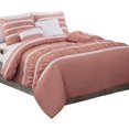thumbnail image 1 of Isabella Bedding Collection, 12PC Comforter Set with Matching Shams, Decorative Pillows, and Smart Sheet Set, King/California King Size, Dusty Rose, 1 of 6