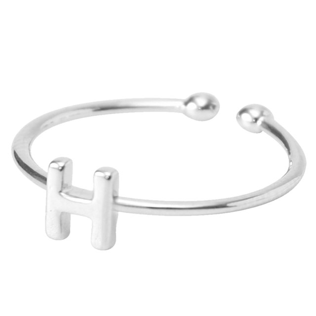 FcBaudy Bagues pour Femmes, Cadeaux pour Femmes Lettre Alphabet Initiale Personnalisée