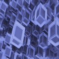 thumbnail image 1 of Ahgly Company Machine Washable Indoor Square Transitional Light Slate Blue Area Rugs, 4' Square, 1 of 7
