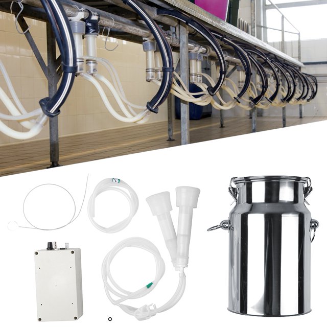 Machine à Traire Électrique pour Chèvres, Kit de Traite pour Vache, Kit de Traite Domestique US,EU