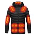 thumbnail image 4 of TIMIFIS Women's Heated Jacket No Battery, Unisex Winter Warmer Zipper Heated Coat with Hood, Windproof Four Control 21 Heat zones Outwear Tops with Pockets, 4 of 6