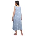 thumbnail image 3 of Moomaya Robe de Nuit d'Allaitement à Col Rond Imprimée pour Femmes en Coton, 3 of 5
