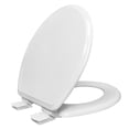 thumbnail image 1 of MAINSTAYS 17" WOOD SLOW-CLOSE TOILET SEAT IN WHITE, 1 of 6
