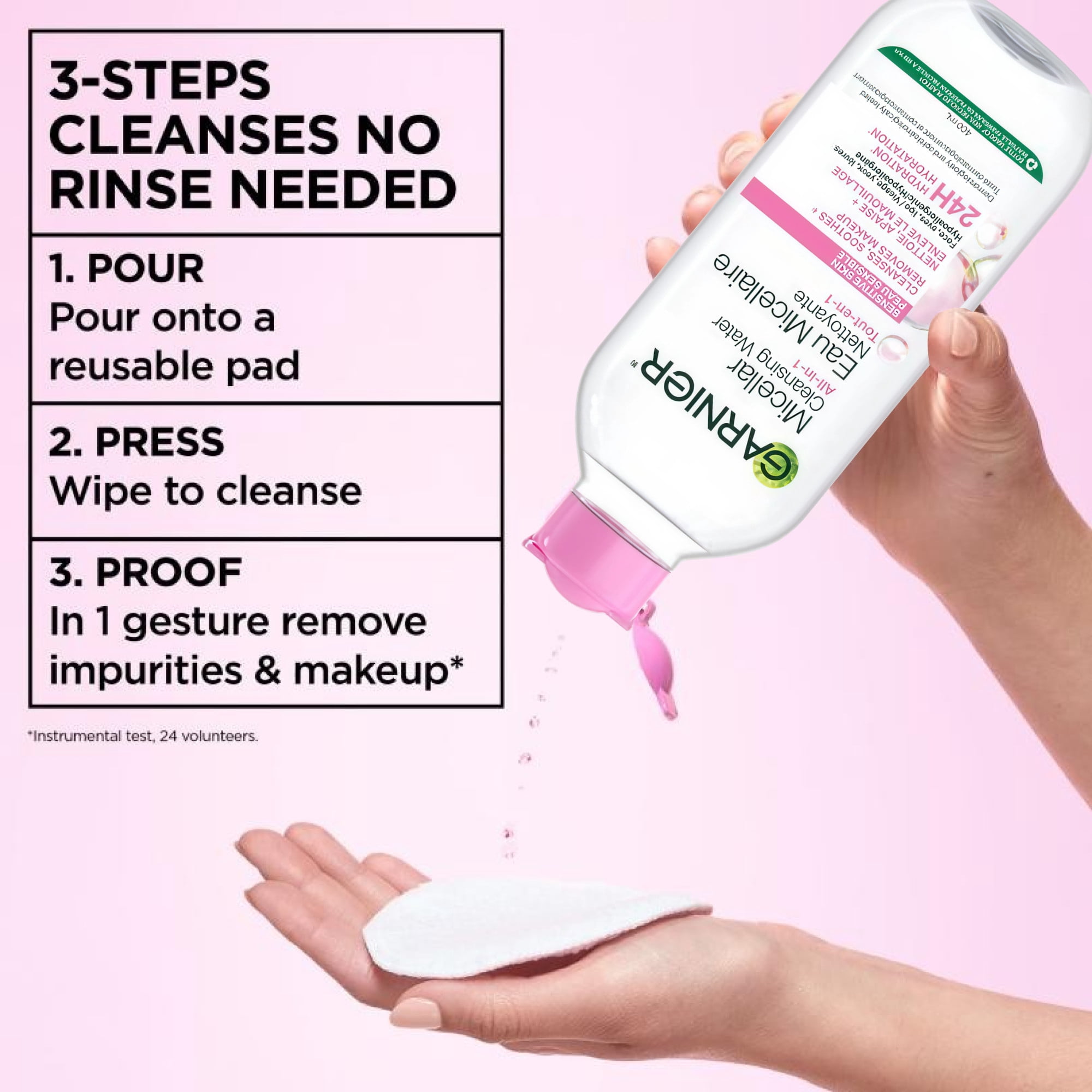 Garnier Eau Micellaire Tout-en-1 Peaux Sensibles, 400 mL