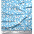 thumbnail image 1 of Soimoi Cotton Cambric Fabric Artistic Bird Print Fabric by Yard 42 Inch Wide, 1 of 3