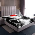 thumbnail image 4 of Erosebridal Chinese Ink Sheet Set Full, Mountain Tree Bedding Sets Full Size, Lake House Decor 4pcs, 4 of 7