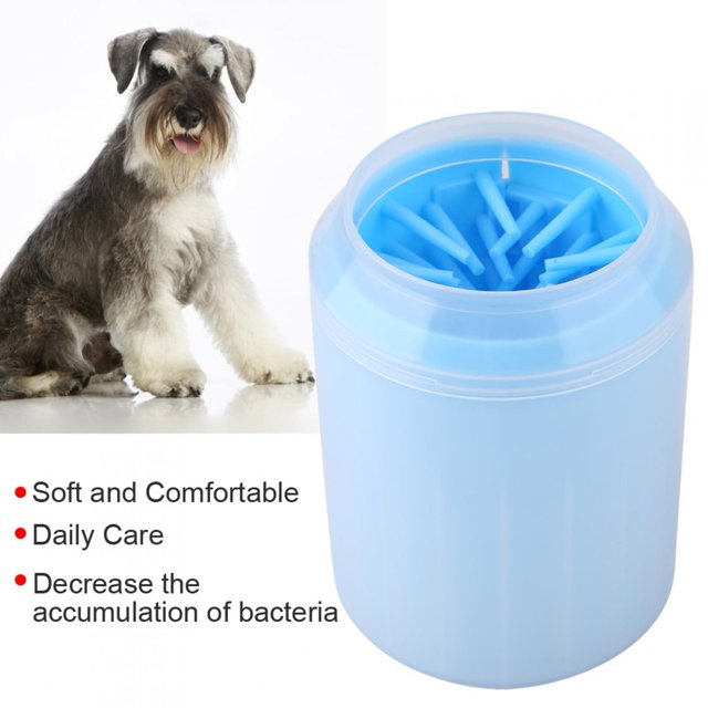 Pet Paw Cleaning Cup, Removable, Rubber Material, Gentle Silicone Bristles, Easy To Clean, Simple To Use, Suitable For Dogs Removes Dirt And Mud From Paws