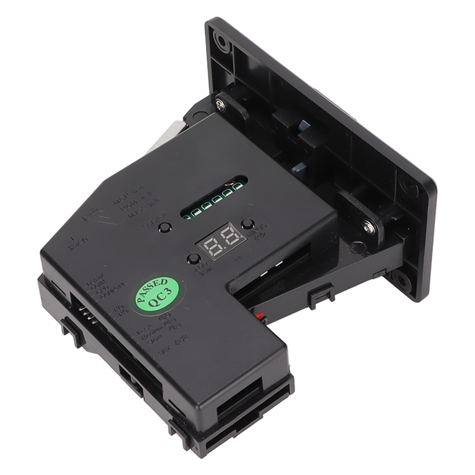 Vending Machine Coin Slot, Coin Acceptor Support 6 Kinds Of Coins DC12V±10% Prevent Phishing With Coin Refund Button For Vending Machines