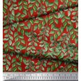 thumbnail image 3 of Soimoi Cotton Poplin Fabric Leaves Panel Print Sewing Fabric Yard 56 Inch Wide, 3 of 3