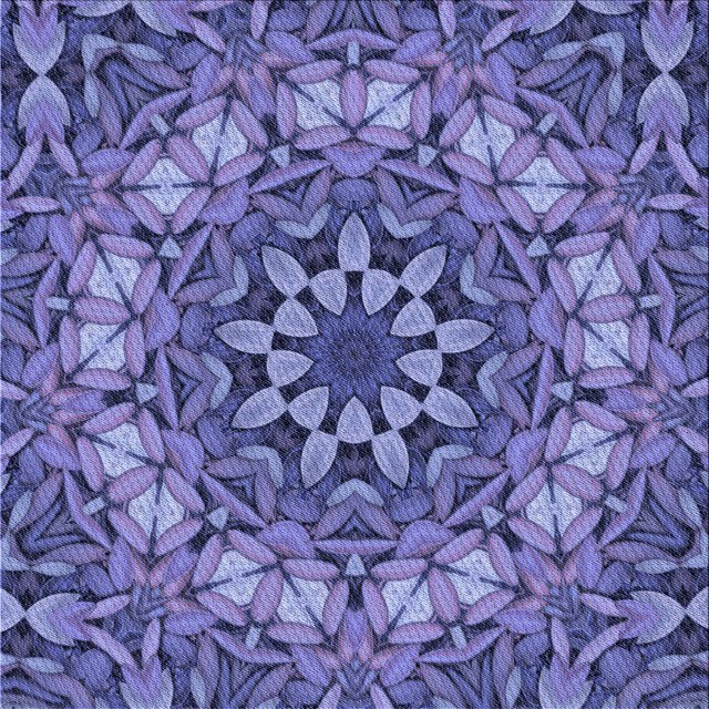 Ahgly Company Machine Washable Indoor Square Transitional Deep Periwinkle Purple Area Rugs, 4' Square