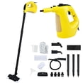 thumbnail image 1 of Costway 1400W Multipurpose Pressurized Steam Cleaner Mop W/ 17 Pieces Accessories Yellow, 1 of 10