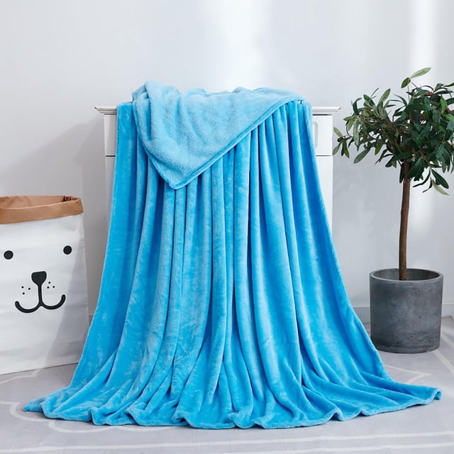Solid Color Blanket Fleece Blanket Fleece Gift Yoga Cover Blanket French Fleece Blanket
