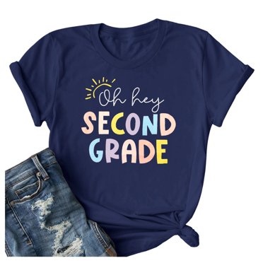 TSADFHJI Hauts pour Femmes Manches 3/4 pour Femmes Âgées Mode Décontractée Imprimée Col Rond Manches Courtes T-Shirt TG Marine